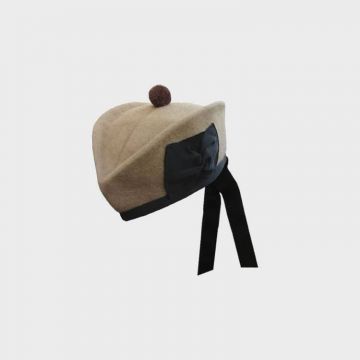 Camal Color Scottish Highland Glengarry Hat