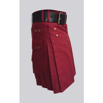 Classic Burgundy Utility Kilt