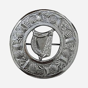 Irish Harp Kilt Brooch