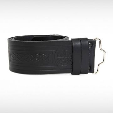 Embossed Kilt Leather Belt