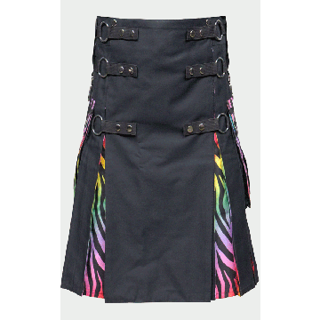 New Rainbow Tiger Striped Kilt