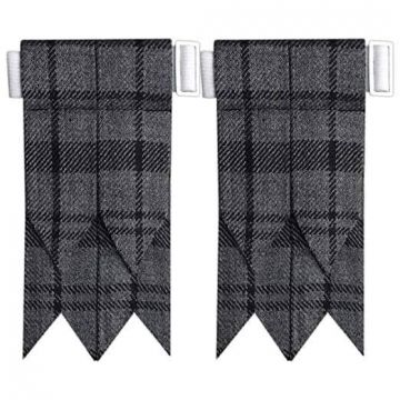 Scottish Traditional Grey Watch Tartan Kilt Flashes
