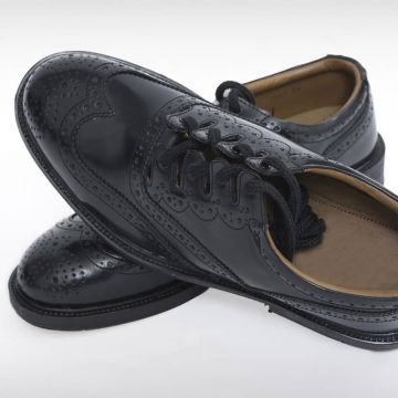 Mens Scottish Leather Ghillie Brogues, Kilt Shoes 