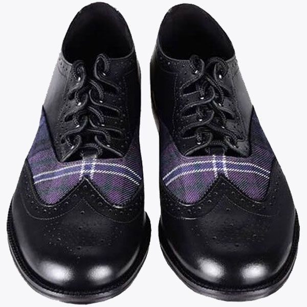 HERITAGE OF IRLAND TARTAN MEN GHILLIE BROGUES SHOES
