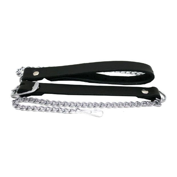 Black Leather Silver Cantle Sporran